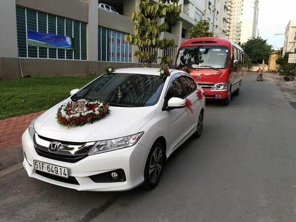 Thuê xe đám cưới Honda City uy tín giá rẻ TPHCM